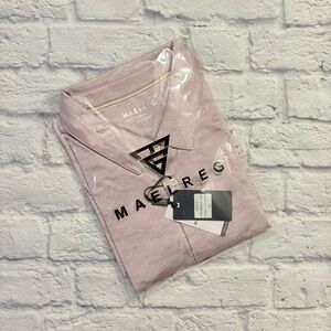 NWT Maelreg Performance dusty pink moisture-wicking polo shirt (2XL)